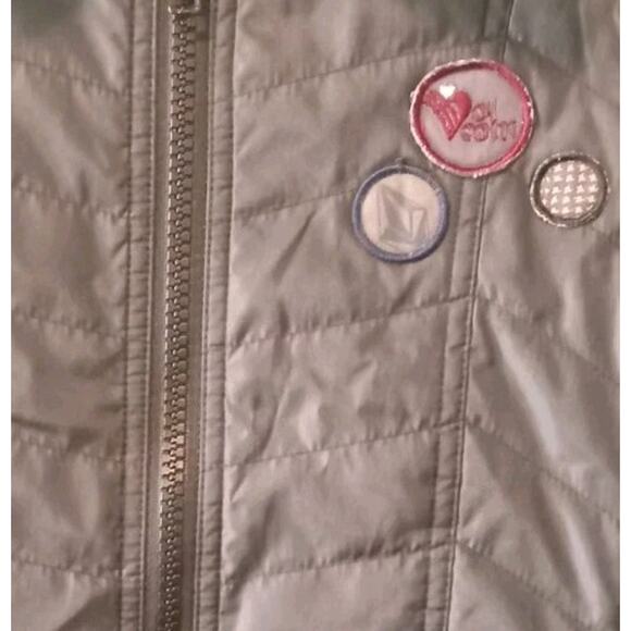 Volcom Women’s Quilted Coat Jacket M Sherpa Fleece Lined Winter Ski Outdoor - Picture 8 of 8
